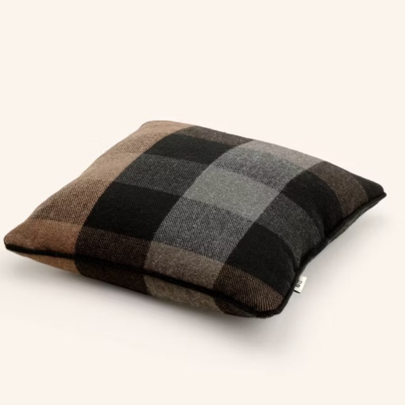 20"x20" Plaid Square Toss Pillow Brown/Black - Woolrich x Target - Picture 2 of 3